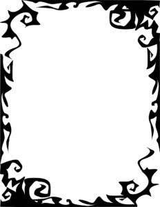 Frame Scary Abstract Halloween Silhouettes Abstract Scary