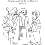 Free Bible Coloring Page Abraham And Sara A New Home Sunday School
