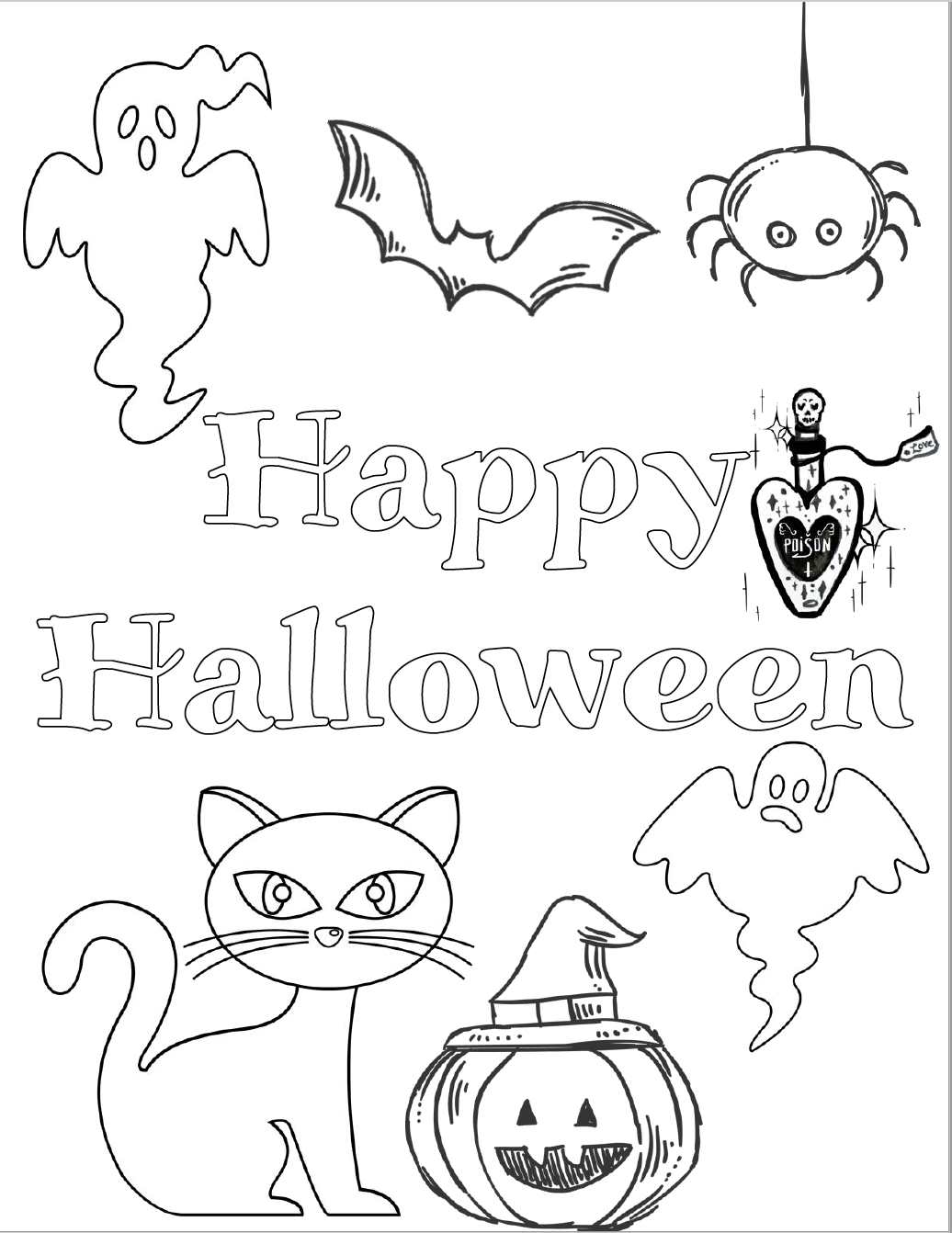 Printable Halloween Pictures To Color For Kids Printable Pictures