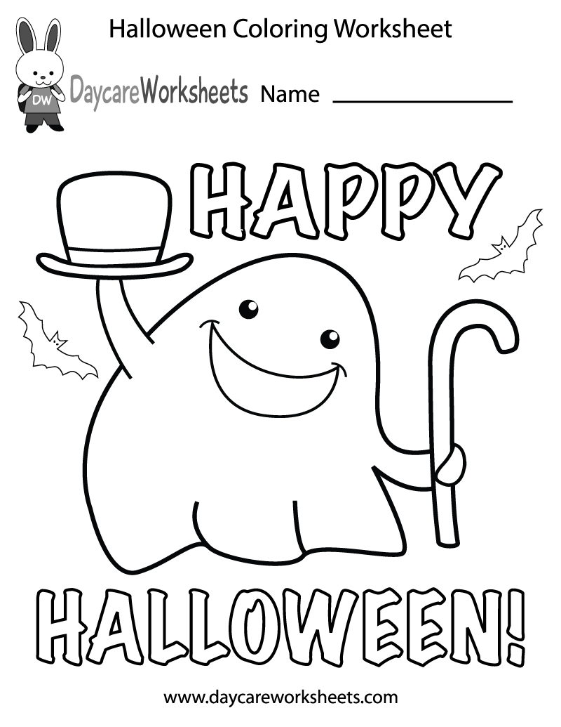 Printable Halloween Pictures For Preschoolers
