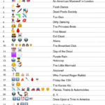 Free Printable 80s Movies Emoji Quiz