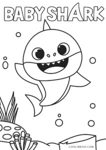 Free Printable Baby Shark Coloring Pages For Kids