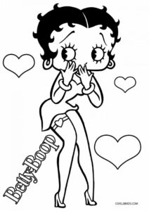 Free Printable Betty Boop Coloring Pages For Kids