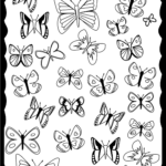 Free Printable Butterfly Coloring Page Ausdruckbare Ausmalseite