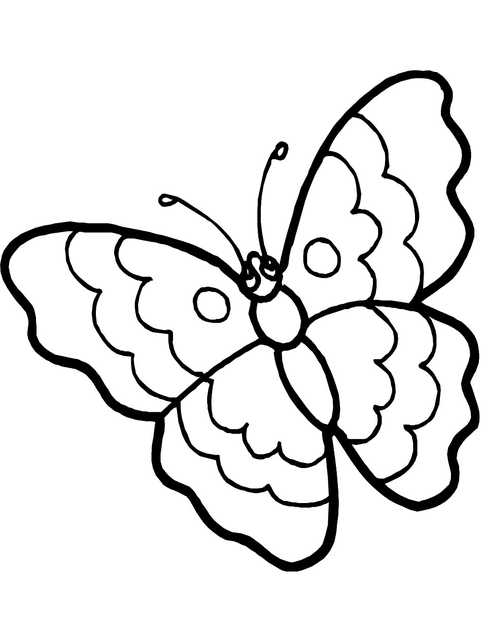 Coloring Pictures Of Butterflies Printable