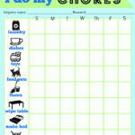Free Printable Chore Charts For 7 Year Olds Free Printable