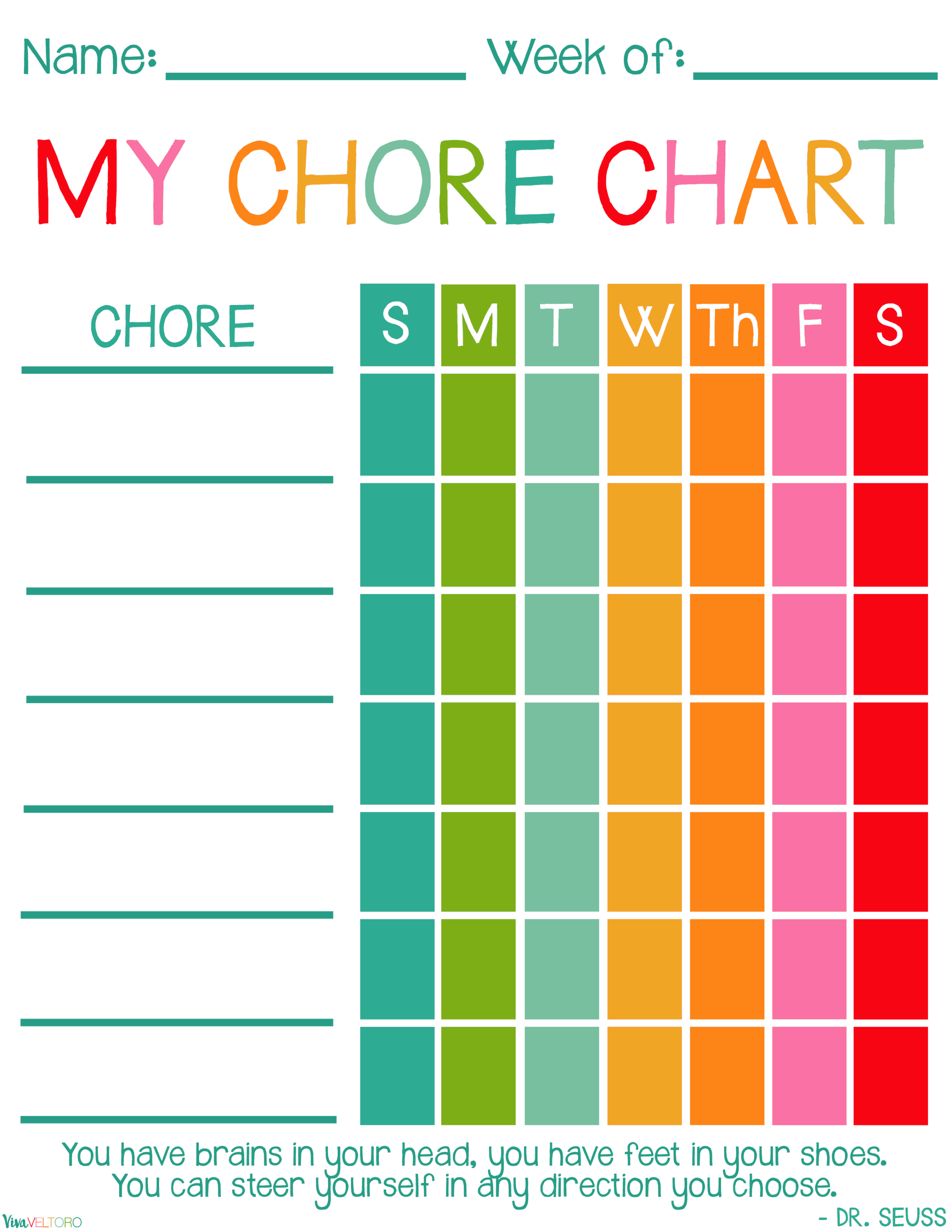 Chore Chart Pictures Free Printable