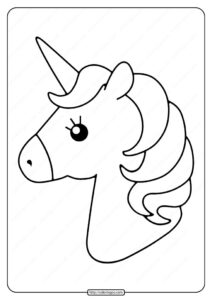 Free Printable Cute Unicorns Pdf Coloring Page Free Kids Coloring