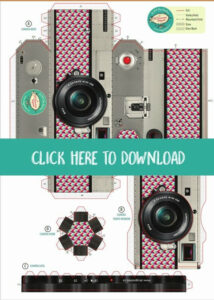 Free Printable DIY Paper Camera Photo Frame Paper Camera Diy Paper