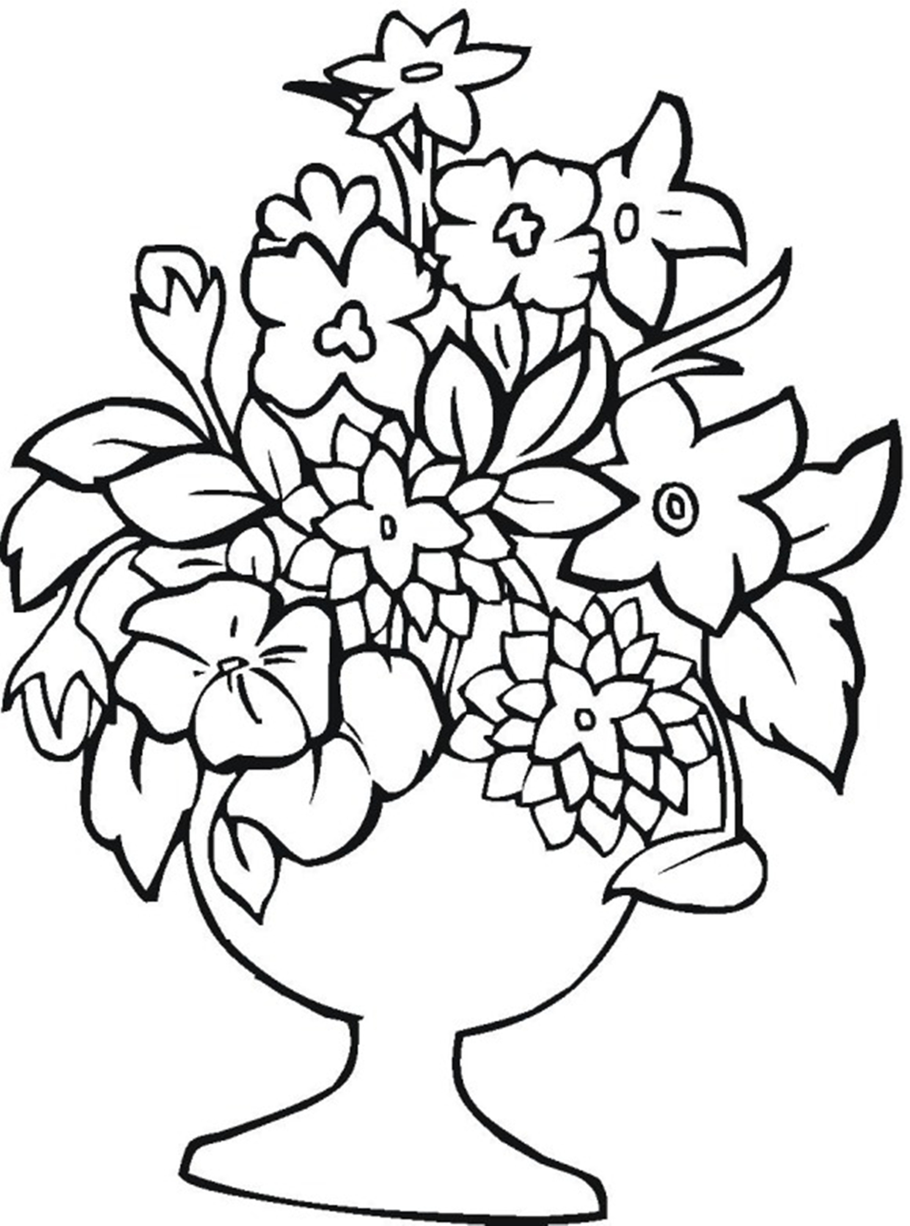 Free Printable Flower Coloring Pages For Kids Best Coloring Pages For 