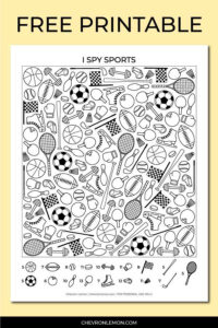 Free Printable I Spy Sports Hidden Pictures Printables Sports