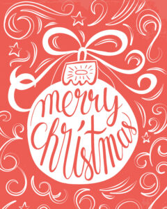 Free Printable Merry Christmas Ornament Prints The Cottage Market