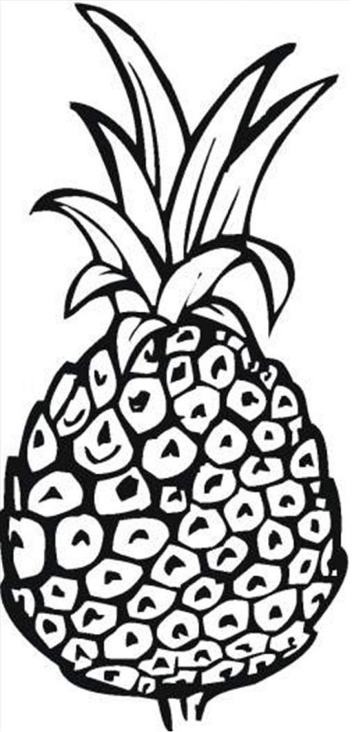 Free Printable Pineapple Coloring Pages For Kids