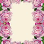 Free Printable Pink Vintage Rose Stationery Ausdruckbares Briefpapier