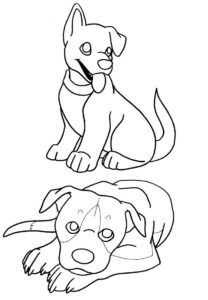 Free Printable Puppies Coloring Pages For Kids