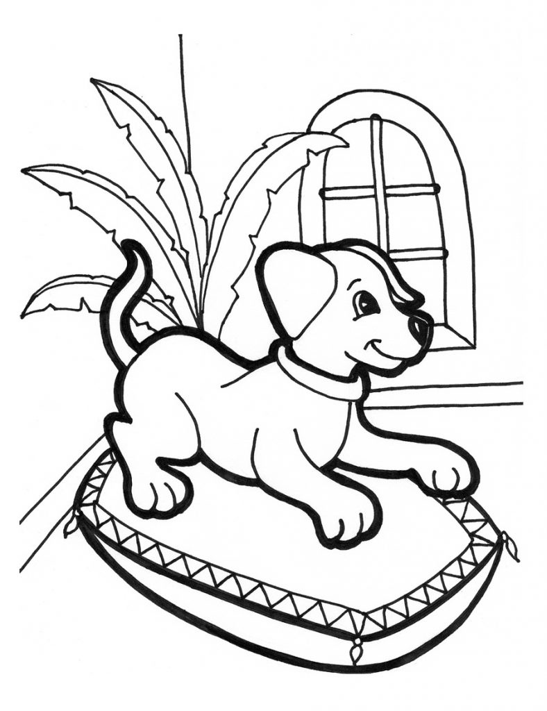 Printable Dog Pictures For Coloring