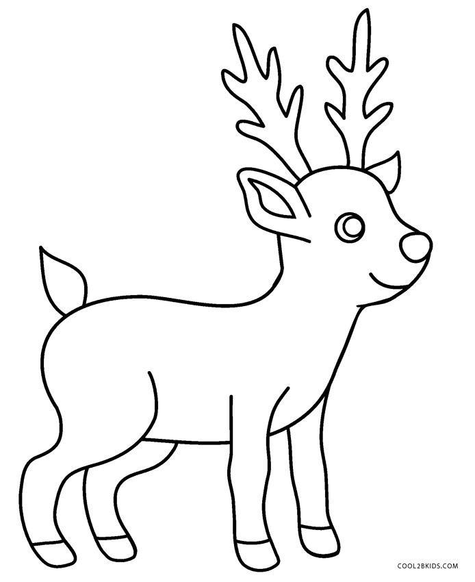 Printable Pictures For Kids Reindeer