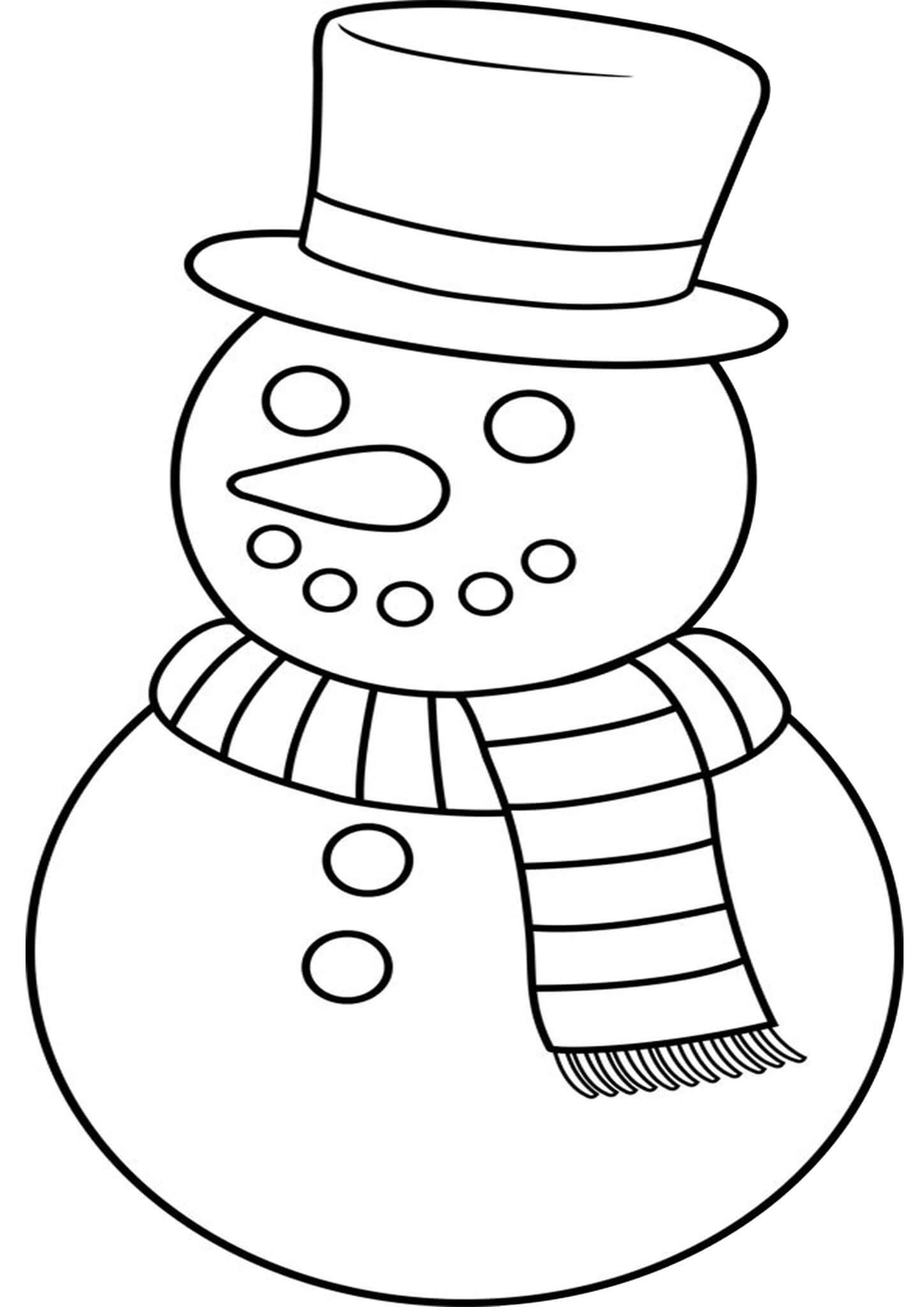 Free Printable Snowman Coloring Pages Snowman Coloring Pages Snowman 