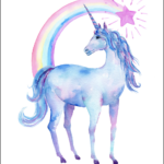 Free Printable Watercolor Unicorn Pictures Oh My Creative