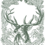 Free Vintage Christmas Pictures Deer The Graphics Fairy