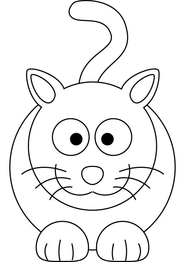 Funny Cat Pics For Kids Coloring Home