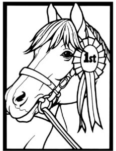 Get This Free Printable Horses Coloring Pages For Kids I86Om