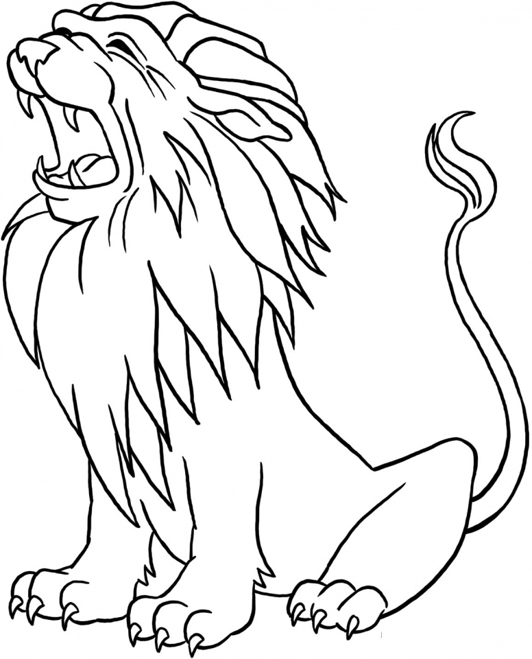 Free Printable Pictures For Kids Lion