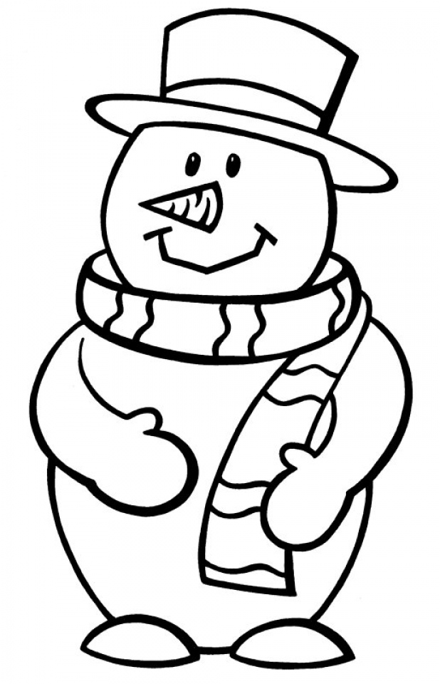 Printable Snowman Pictures To Color