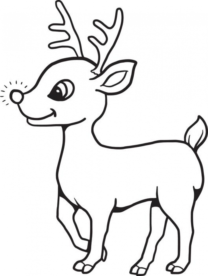 Get This Reindeer Coloring Pages For Kids 63710