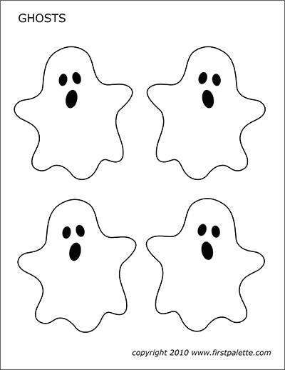 Ghosts Free Printable Templates Coloring Pages FirstPalette