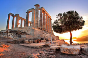 Greek Architecture Building Greece Ancient Temple Of Poseidon