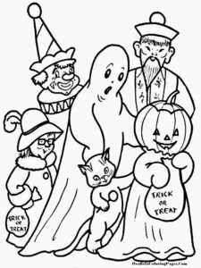 Happy Halloween Printable Coloring Pages Realistic Coloring Pages