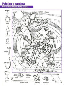 Hidden Picture Worksheet Kindergarten Hidden Picture Puzzles Hidden