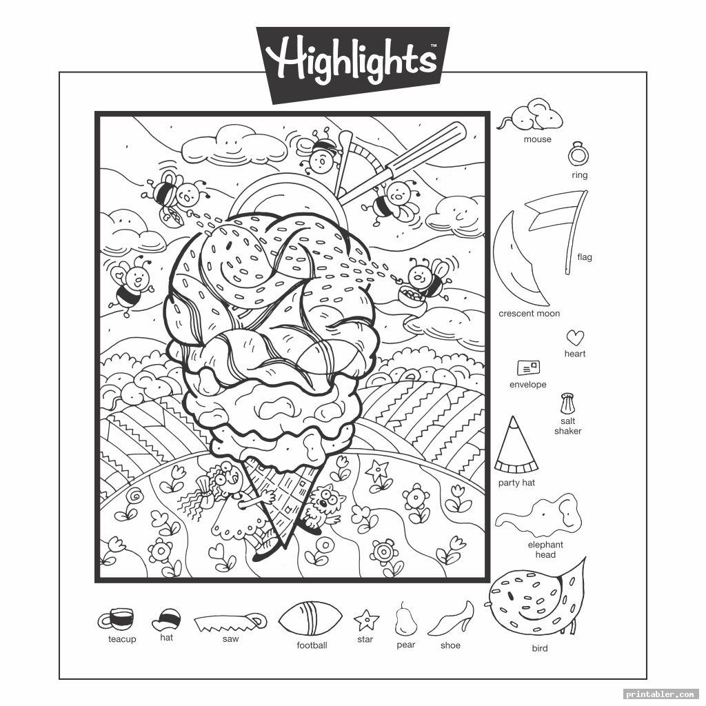 Highlights Magazine Printable Hidden Pictures