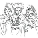 Hocus Pocus Line By Ghoulsandgals Disney Coloring Pages Coloring
