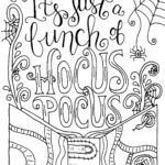 Hocus Pocus Spell Book Coloring Pages Tensei Colors