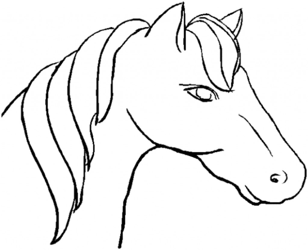 Horse Head Coloring Pages At GetColorings Free Printable 