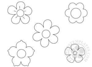 Http flowerstemplates small flowers template coloring page