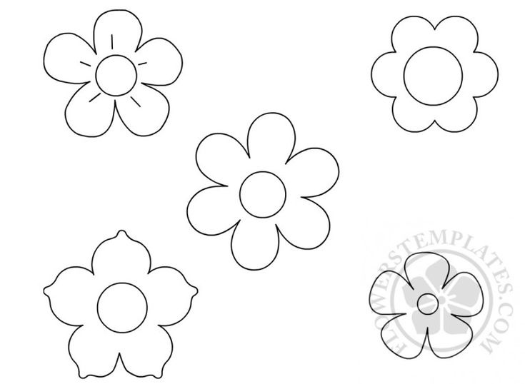 Http flowerstemplates small flowers template coloring page 