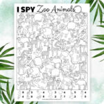 I Spy Game Printable Zoo Animals Mrs Merry