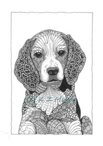 Image Result For Beagle Coloring Zentangle Zentangle Animals Mandala