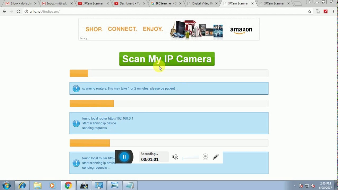 IP Camera Scanner Find My Ip Camera YouTube