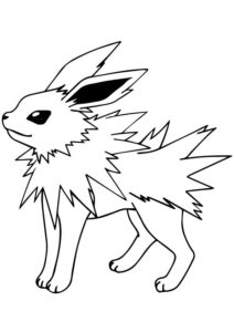 Jolteon Pokemon Coloring Page Free Printable Coloring Pages For Kids