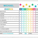 Kids Chore Chart Chore Chart For Kids Kids Chores Etsy Chore Chart
