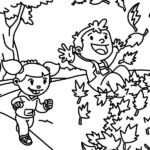 Kids Playing Outside Coloring Pages At GetColorings Free
