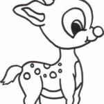 Merry Christmas Baby Romance Reindeer Coloring Pages