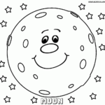 Moon Coloring Pages Coloring Pages To Download And Print