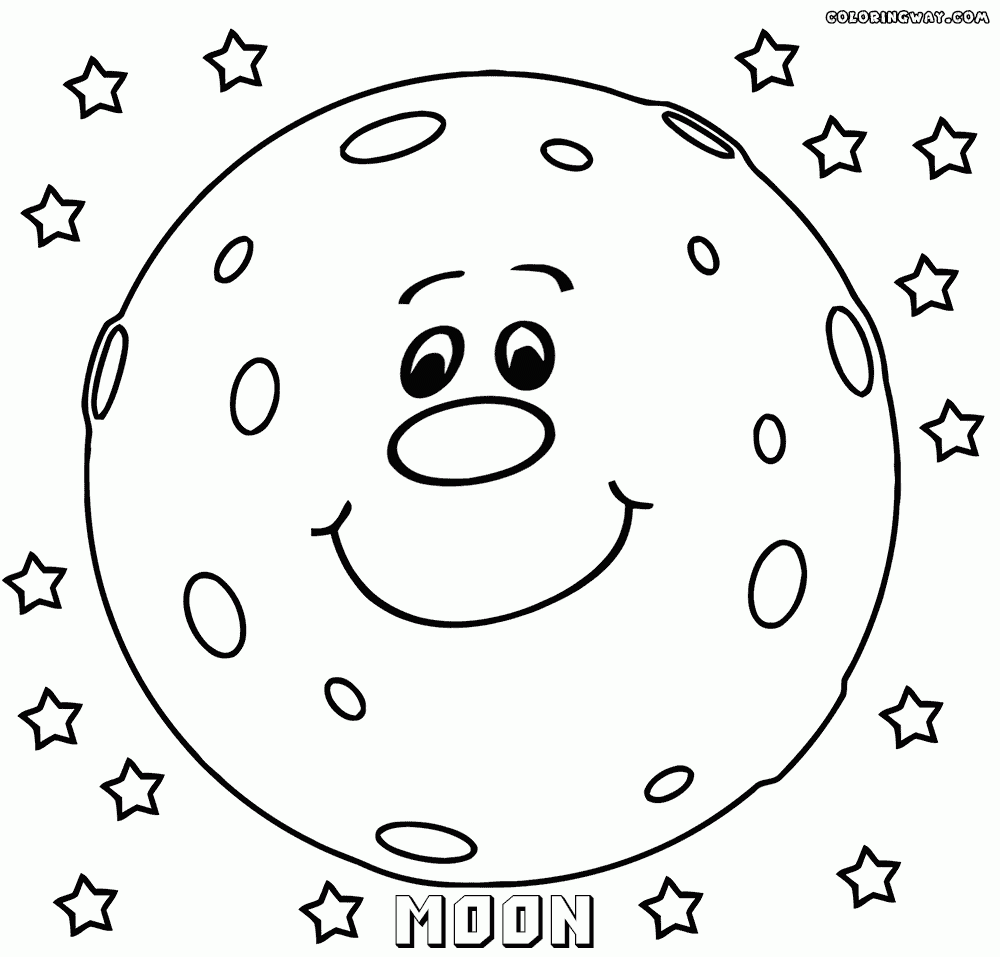 Moon Coloring Pages Coloring Pages To Download And Print