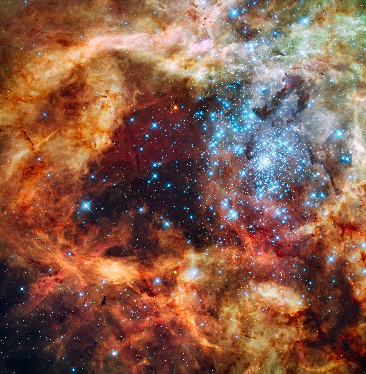 Most Massive Collection Of Giant Stars Ever Revealed By Hubble 