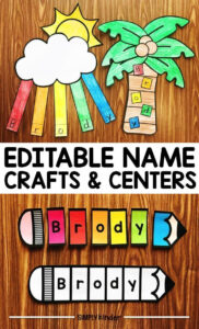 Name Crafts Name Centers Simply Kinder Name Activities Preschool
